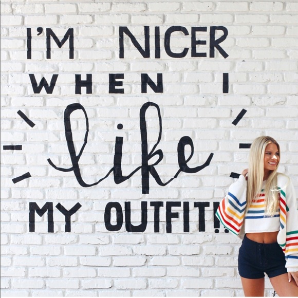 Tops - Rainbow Cropped Sweater